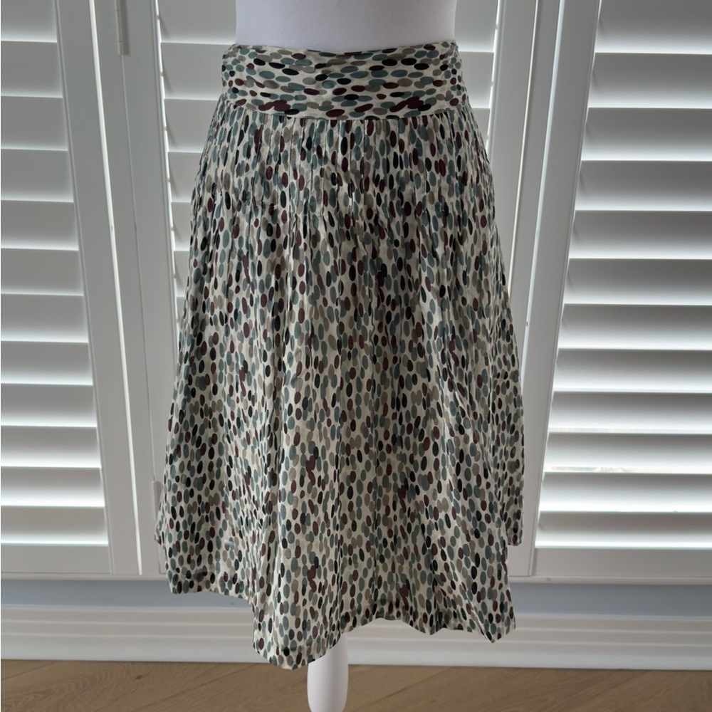 Banana Republic Printed Oval Dot Midi Skirt Size 12